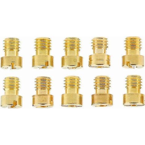 Jeu de 10 gicleurs principaux pour carburateurs Simson Spatz Schwalbe, 5 mm, 60-105, pour systèmes d'alimentation de motos (1/4)