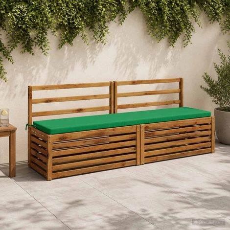vidaXL Coussin de banc SOEST 100 % polyester Vert 170 x 40 x 5 cm (1/5)
