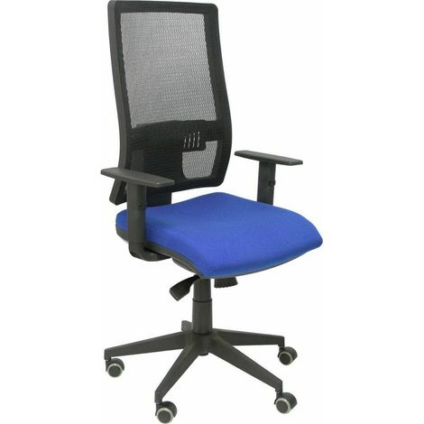 piqueras-y-crespo Horna Bali chaise de bureau bleu (1/2)