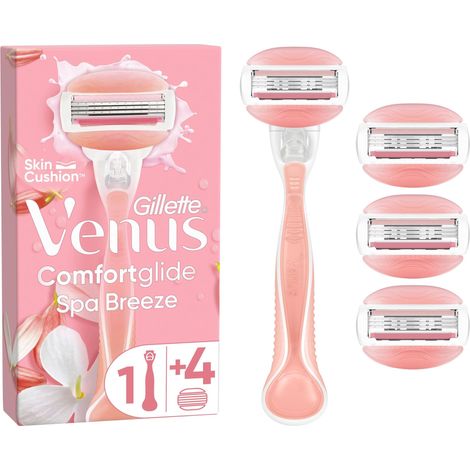 Gillette Venus Comfortglide Spa Breeze Systemklingen 4er + Handstück