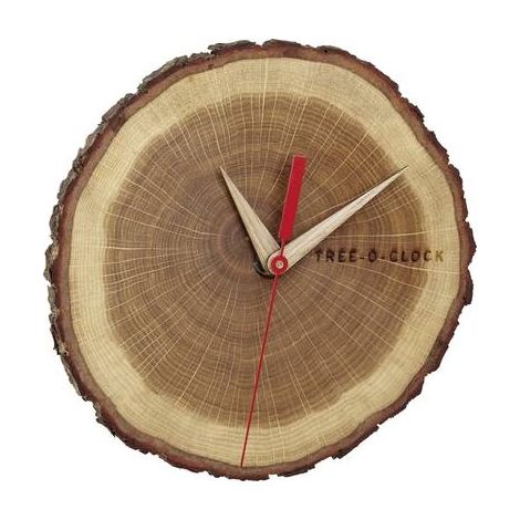 TFA Dostmann Reloj de Pared Madera Roble 18 cm