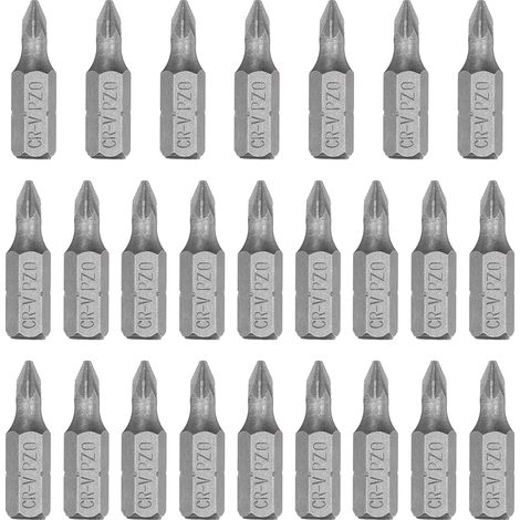 Coffret D'Embouts de Tournevis Pz0, Longueur 25 mm, 25 Pièces (1/5)