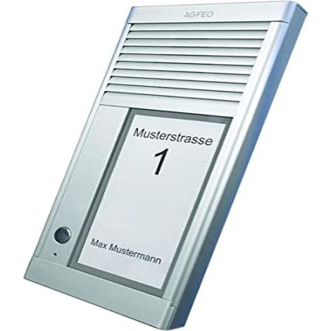 Citofono agfeo DoorSpeak 1 alluminio IP33 esterno
