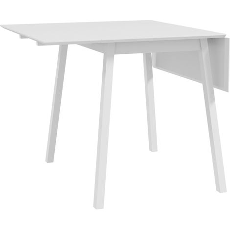 Table à manger pliante en bois de pin blanche, 110 x 86 x 75 cm, pour 2 à 4 personnes (1/5)