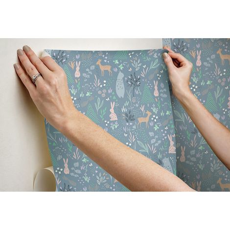 Rouleau de papier peint auto-adhésif - Fôret de Printemps (1/5)