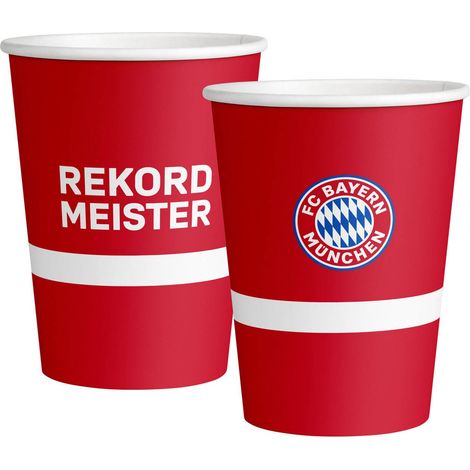Vasos de papel del FC Bayern Múnich 500 ml, 6 uds.