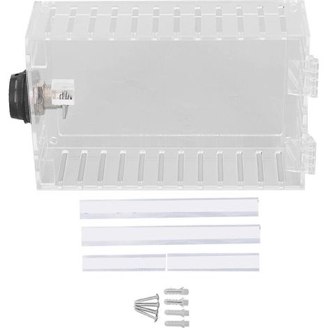 Thermostat-Verschlusskasten, manipulationssicher, bruchsicher, transparente Acryl-Thermostat-Wandabdeckung mit Zahlenschloss