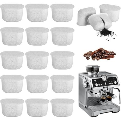 Lot de 15 filtres à eau pour machine à café nina, accessoires Ninja Luxe Café - Filtre à charbon actif compatible avec ES601EU ES701EU - Filtre de rechange pour machine à café Nin/ja (1/5)