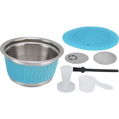 Filtre à café réutilisable en acier inoxydable pour machine Dolce Gusto avec tassoir (1/5)