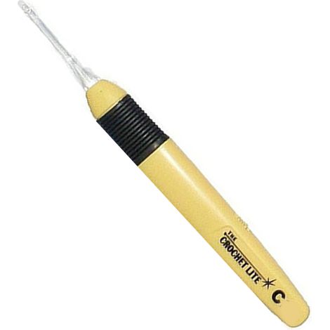 Kit d'outils de crochet lumineux LED en plastique coloré pour le bricolage, comprenant tout le matériel nécessaire. (1/5)