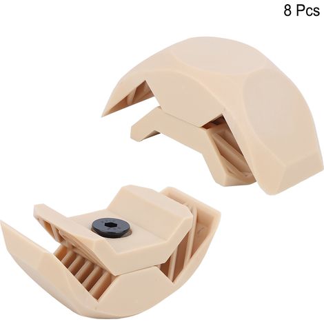 Ensemble de connecteurs d'angle pour le travail du bois, serre-joints d'angle, connecteurs pour planches, meubles à monter soi-même, couleur bois (1/5)