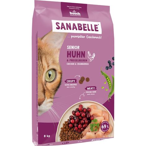 BOSCH Sanabelle Senior Trockenfutter für Katzen 8kg