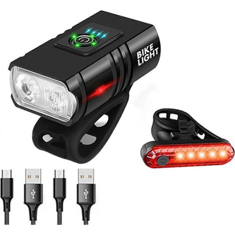 Éclairage vélo 6+3 modes pour une sécurité optimale lors de vos sorties VTT. (1/5)