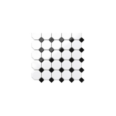 Ilcom mosaico  in ceramica su rete per bagno e cucina 29.3cm x 29.3cm - Octagone castle (1/5)
