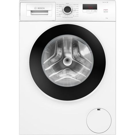 Bosch WGE03201IT Serie 2 Lavatrice a carica frontale 8kg 1200g/min Bianco A. Tipo di carica: Caricamento frontale. Capacità cestello: 8 kg, Classe di efficienza della centrifuga: B, Silenziosità (c...