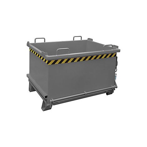 Bauer Klappbodenbehälter SB 750, lackiert, Mausgrau