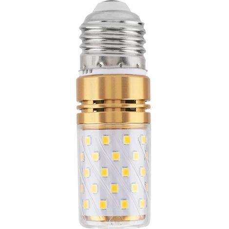 Ampoule LED E27 12W type « maïs », lumière blanche chaude décorative, ampoule cylindrique type bougie, 85-240 V CA (1/5)