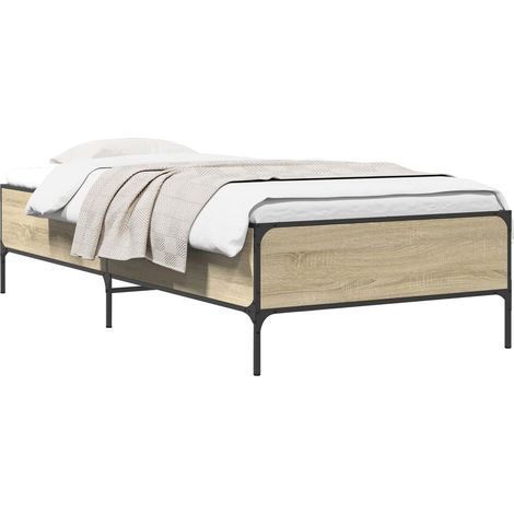 Estructura de cama Roble Sonoma 80 x 200 cm vidaXL (1/5)