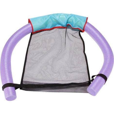 Hamac Flottant Gonflable Violet pour Piscine – Chaise Longue de Plage Pliante, Anneau de Natation Flottant, Diamètre 7,5 cm (1/5)