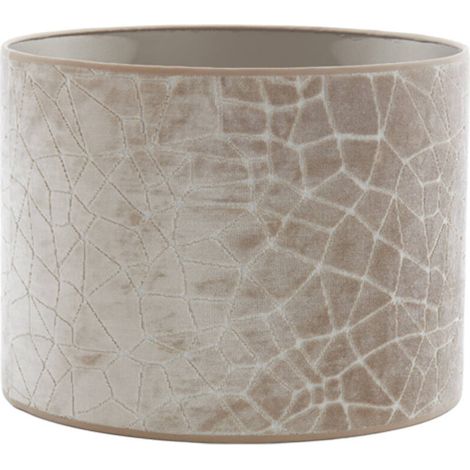 Light & Living - pantalla de lámpara - Kassei - marrón - textil -