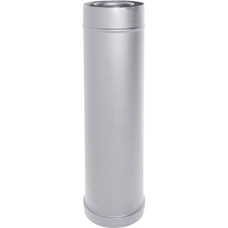MBM – Conduit de fumée coaxial en acier inoxydable 80/125 – Longueur 0,5 m – Conforme UNI 1856/2 – Pour poêle à granulés