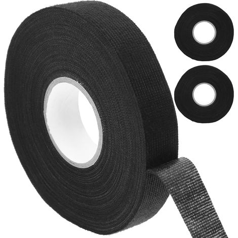 3 rouleaux de ruban adhésif noir pour faisceaux câbles, destiné à (1/5)