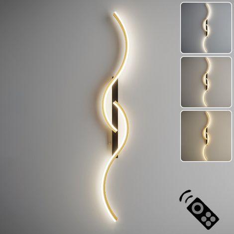 Applique murale LED à intensité variable avec télécommande, lampe de chevet créative de 60 cm, lumière décorative, 3 températures de couleur réglables (1/5)
