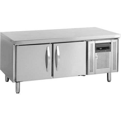 Soubassement positif 180 Litres, 2 portes pleines GN 1/1,300 W, 220 V - MONO