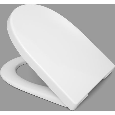 Siège WC Haro Madeira SoftClose C0102G en acier inoxydable TakeOff, blanc alpin (1/2)