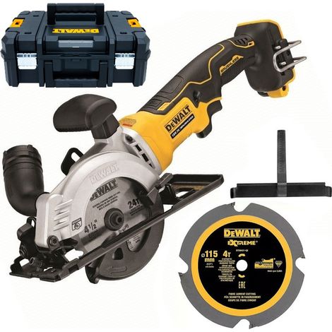 DeWalt DCS571N 18v Brushless XR 115mm Multi Material Saw Tstak Case + PCD Blade (1/4)