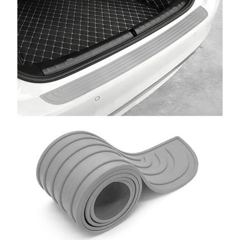 Protection Seuil de Coffre Voiture Gris 90x7cm - Protection pour Pare-Chocs Auto et Coffre de Voiture, Accessoire de Protection de Pare-Choc Auto (1/5)