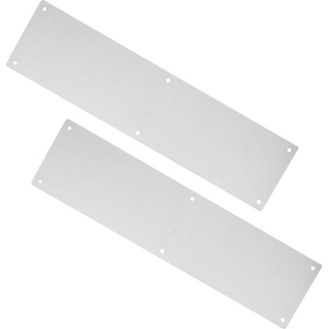 Plaque Acier en Acier Inoxydable pour Porte, Protection Solide et Installation Facile, Adaptée aux Portes Intérieures et Extérieures Design Élégant (1/5)