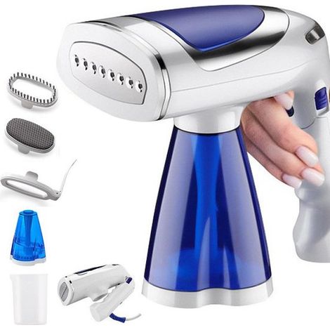 Escarchadora de vapor de 1600 W – Depósito de 250 ml, 3 modos de vapor, calentamiento en 40 s, ideal para el hogar y los viajes. (1/2)