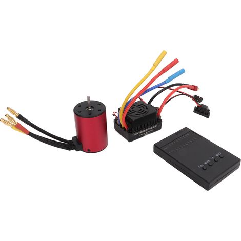 Kit de carte de programmation ESC S3650 2300KV étanche avec moteur brushless 60A pour voiture télécommandée 1/10 (1/5)