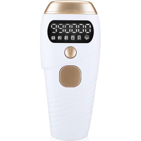 Epilateur Ipl - 500000 Flashs - Pour Visage Corps Hommes Femmes - Mode Manuel Et Automatique - Alimentation Secteur - 5 Niveaux Dintensite