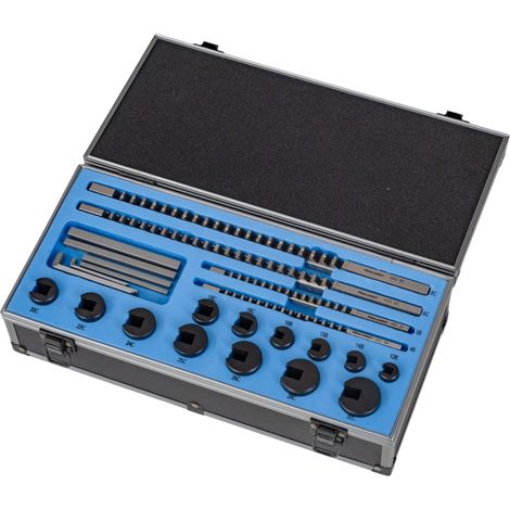 Composition des broches à pousser HSS 4 - 5 - 6 - 8 mm 18 pcs. MW-Tech SBS18 (1/3)