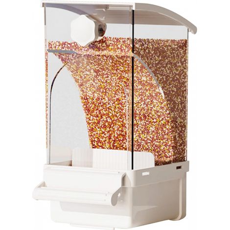 Mangeoire pour cage - Distributeur de friandises transparent, accessoires pour oiseaux (pinsons, perruches, perroquets, calopsittes, cacatoès) (1/5)