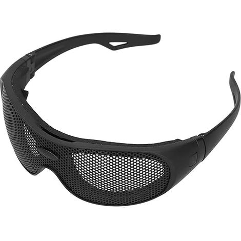 Lunettes de sécurité respirantes, résistantes aux chocs, à mailles métalliques, protection UV400, contre le vent et le sable, pour les fans de jeux vidéo militaires en extérieur (1/4)