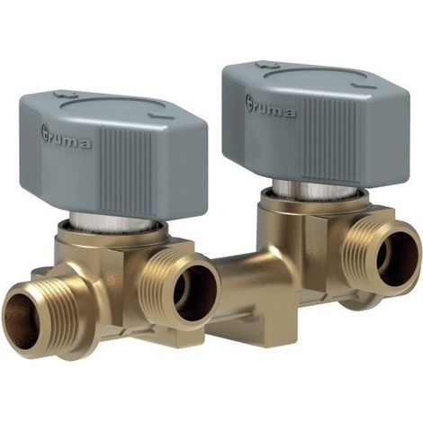 Vanne Trumatic 2 sorties diamètre 8mm pour caravane et camping-car