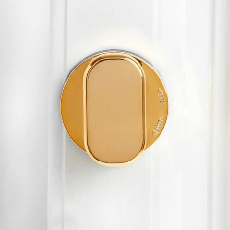 Glass Window Door Handle with Adhesive Suction Cup and Strong Suction Cup for Kitchen, Refrigerator, Drawer, Cabinet, Bathroom Wall Handrail, Shower Handrail, Suction Cup (Gold) (1/5)
