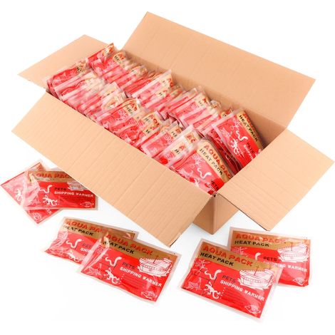 Kit di riscaldamento per il trasporto di animali, piante, pesci, rettili e anfibi, confezione da 100 pezzi, autonomia 40 ore. (1/5)