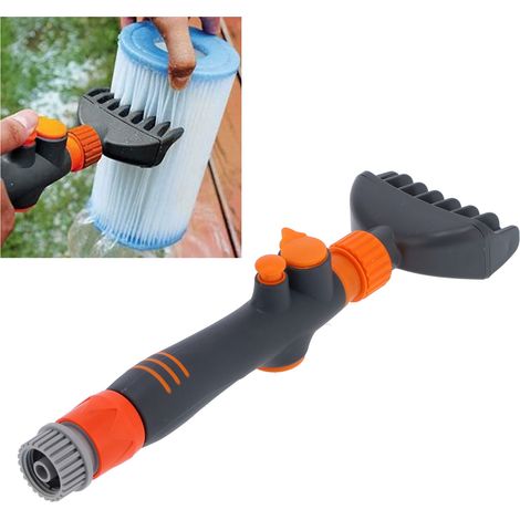 Nettoyeur de Filtre à Cartouche Portable pour Piscine - Brosse de Nettoyage Manuelle Standard US (1/5)