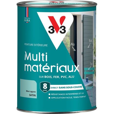 Peinture extérieure Multi-matériaux V33 Bleu lagune Satin 1,5L (1/5)