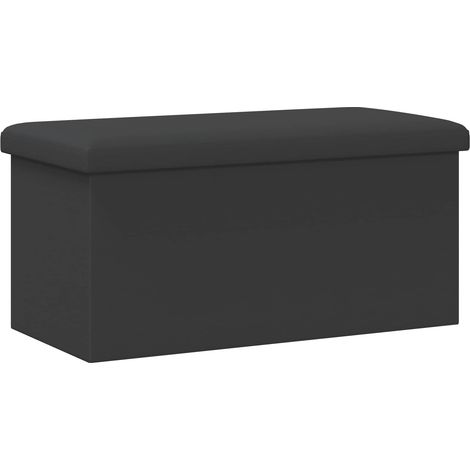 Banco de almacenamiento plegable Gris PVC vidaXL (1/5)