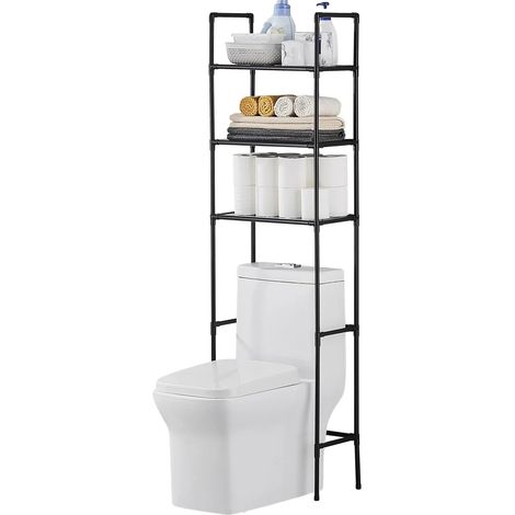 Badezimmerregal, dreistufiges Design, platzsparende Lösung, L (1/5)