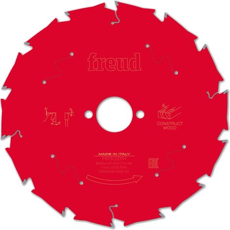 Freud F03FS09792 190mm x 30mm x 14T Wood Construct Circular Saw Blade (1/4)