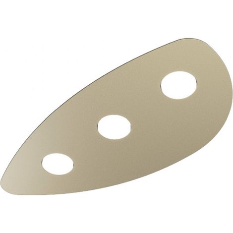 Plafoniera Moderna Shape Metallo Sabbia 3 Luci Gx53 (1/5)