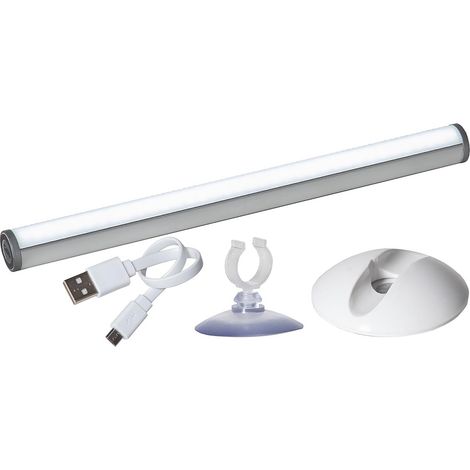 Star Trading Lampe LED à tige Functional, lampe fonctionnelle, portable, USB, à intensité variable, blanche, 20,6 cm