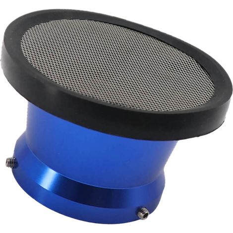 Coupelle de filtre à air de carburateur 50 mm, usinée CNC, interface d'admission d'air pour moto, bleue (1/4)
