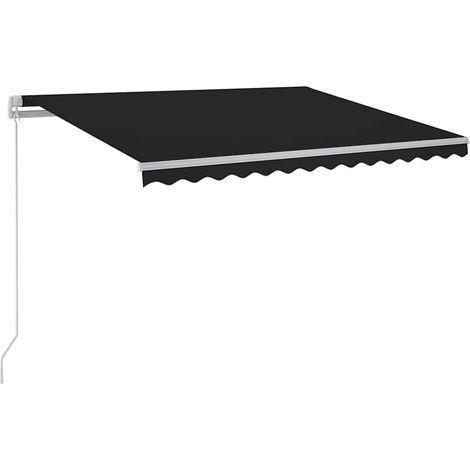 Maison Exclusive - Tenda da Sole Retrattile Manuale con LED 300x250 cm Antracite (1/5)